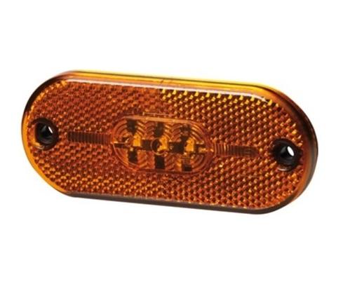 Lumină de poziție LED HELLA 2PS 357 009-101, 44 x 108 mm, 0.5 W, 24 V, portocaliu, cablu 150 mm